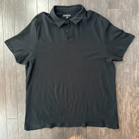 Banana Republic Men's XXL Black Polo Shirt  100% Cotton - Picture 7 of 9